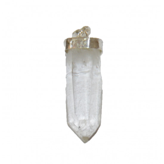 Sterling Silver Crystal point pendant