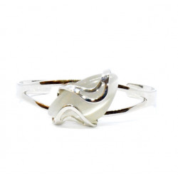 bracelet oeil de chat blanc