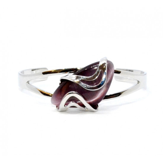 cat eye bracelet burgundy