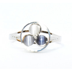 cat eye bracelet grey