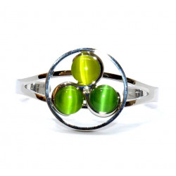 cat eye bracelet green