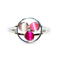 cat eye bracelet pink
