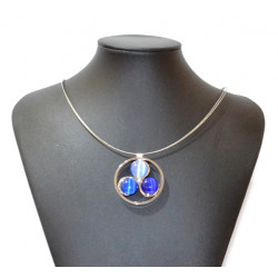 necklace cats eye blue