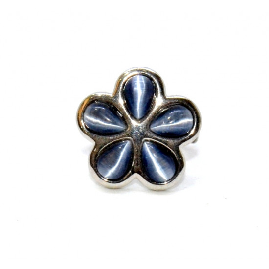 bague oeil de chat gris