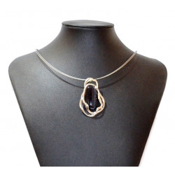 necklace cats eye black