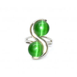 ring cat eye green