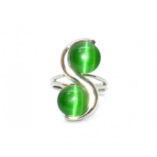 ring cat eye green