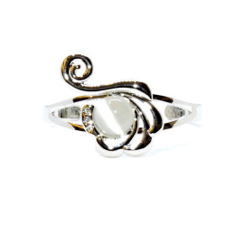 bracelet oeil de chat blanc