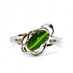 cat eye bracelet green