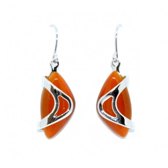 yellow cat eye earrings