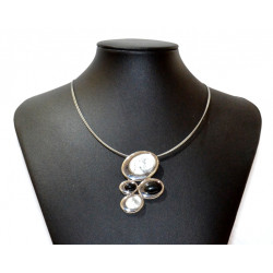 magnesite and onyx necklace