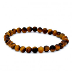 Tiger Eye Bracelet 6mm Matte 