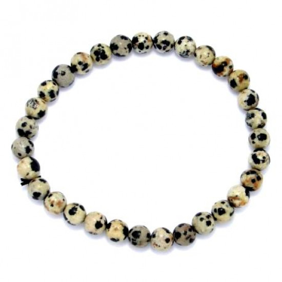 Dalmatian Jasper Bracelet  6mm
