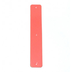 Leather strap 25 mm neon pink / brown