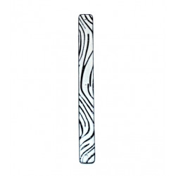 Leather strap 14 mm zebra / black