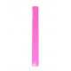 Leather strap 14 mm neon pink / gray