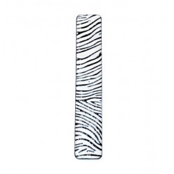 Leather strap 25 mm zebra / black