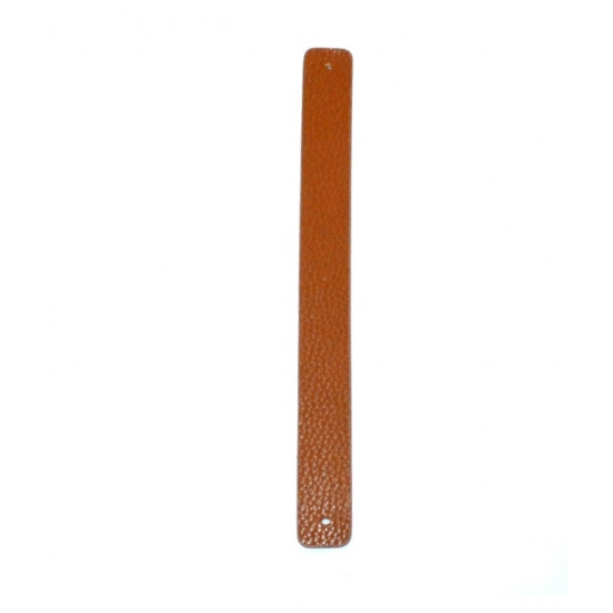 Leather strap 14 mm leopard print / brown