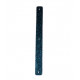 Leather strap 14 mm metallic green / pink