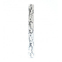 Leather Strap 14 mm snake print / white