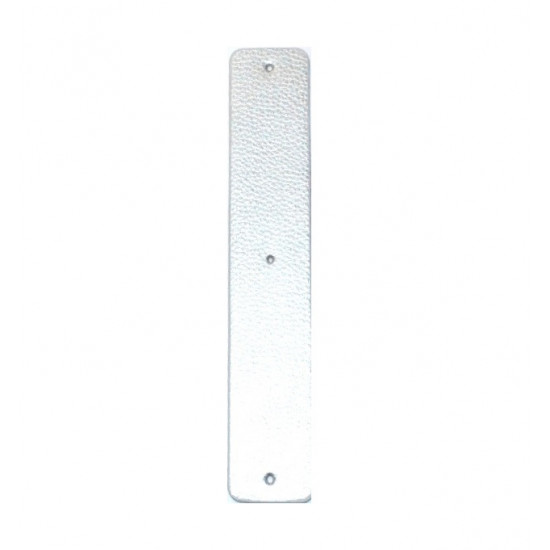 Leather strap 25 mm orange / silver