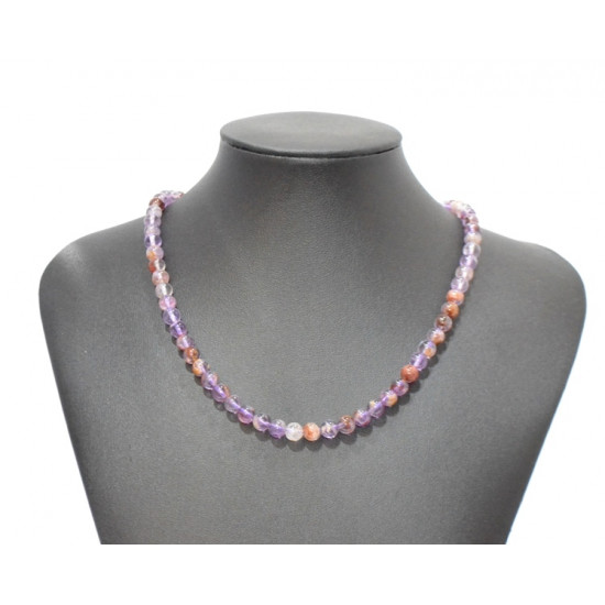 collier cacoxenite 6mm (super seven)