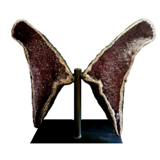 amethyst geode butterfly