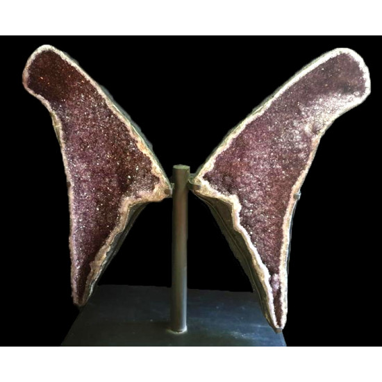 amethyst geode butterfly