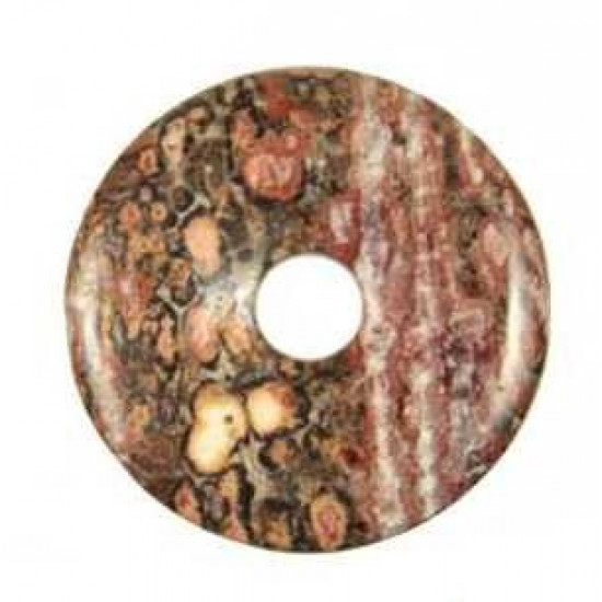 leopard jasper donut 4 cm
