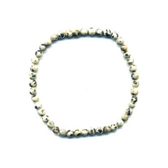 Dalmatian Jasper Bracelet 4mm