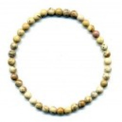 Landscape Jasper Bracelet  4mm