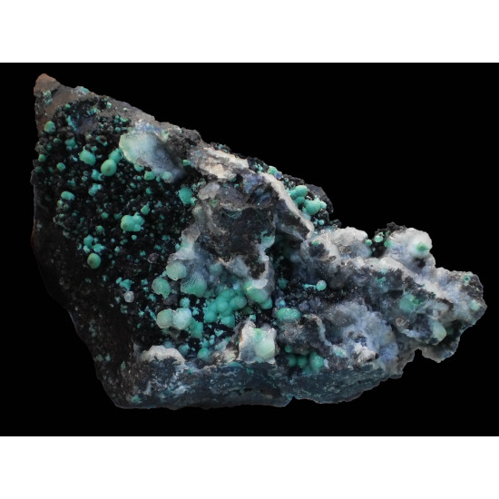 Rosasite and calcite