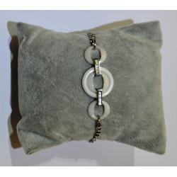 White ceramic bracelet ceram49
