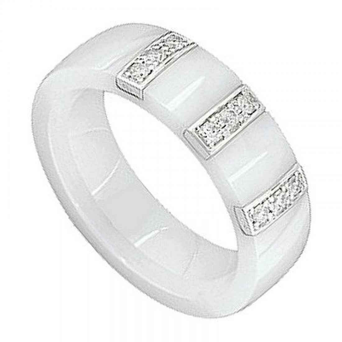 white ceramic ring