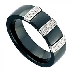 black ceramic ring 