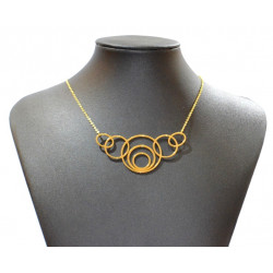 steel and gold necklace