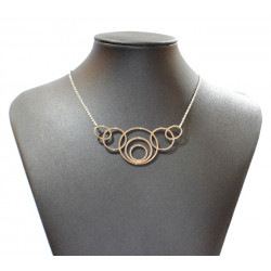 silver circle necklace