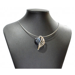 necklace cats eye gray
