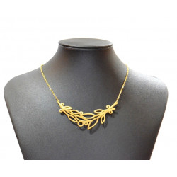 steel and gold necklace