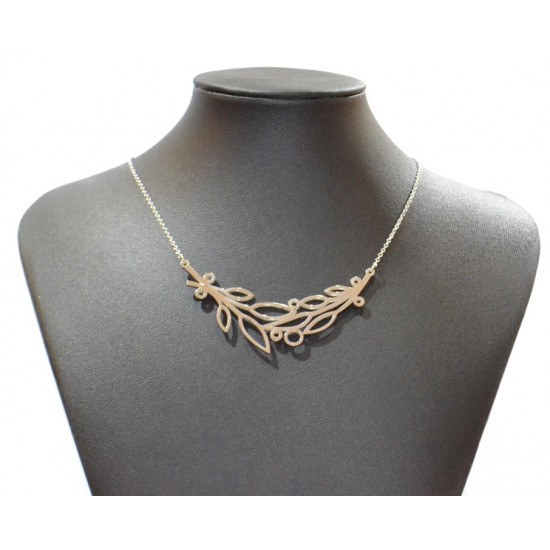 silver stainless steel necklace