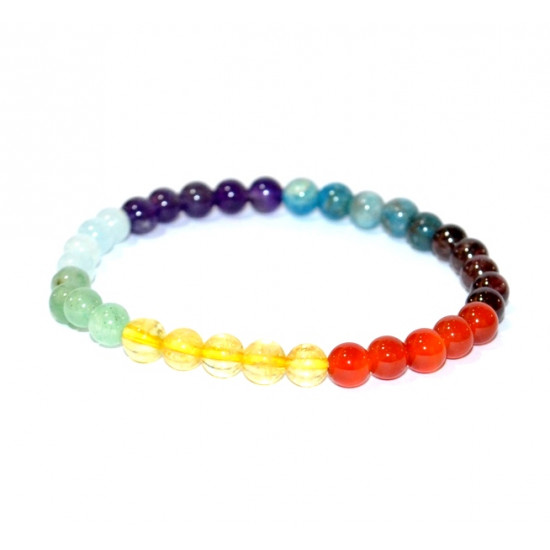 7 chakras bracelet 6mm 