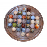 jeu de solitaire en pierre 48 cm