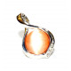bague oeil de chat orange