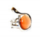 bague oeil de chat orange