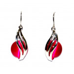 pink cat eye earrings