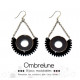 boucles d'oreilles osiris noir