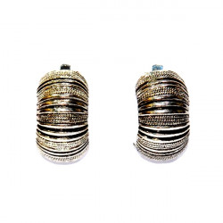 Silver clip-on earrings