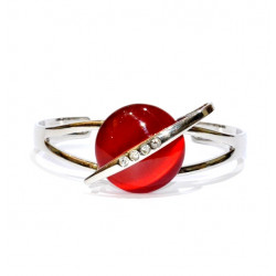 cat eye bracelet red