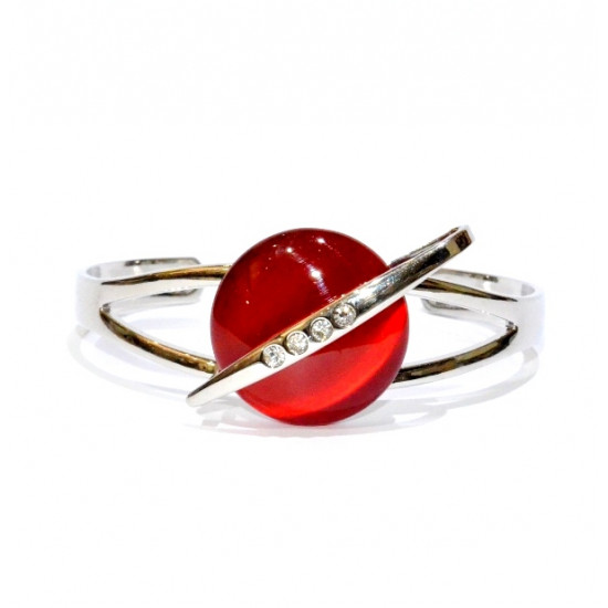cat eye bracelet red