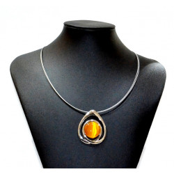 necklace cats eye yellow